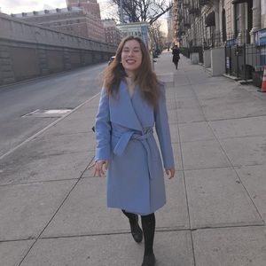 Cole Haan Wool Wrap Coat